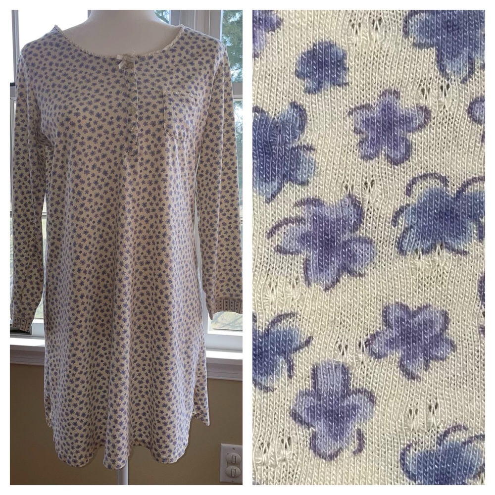 Amanda Stewart Intimates Long Sleeve Nightgown - Nightshirt - Vintage